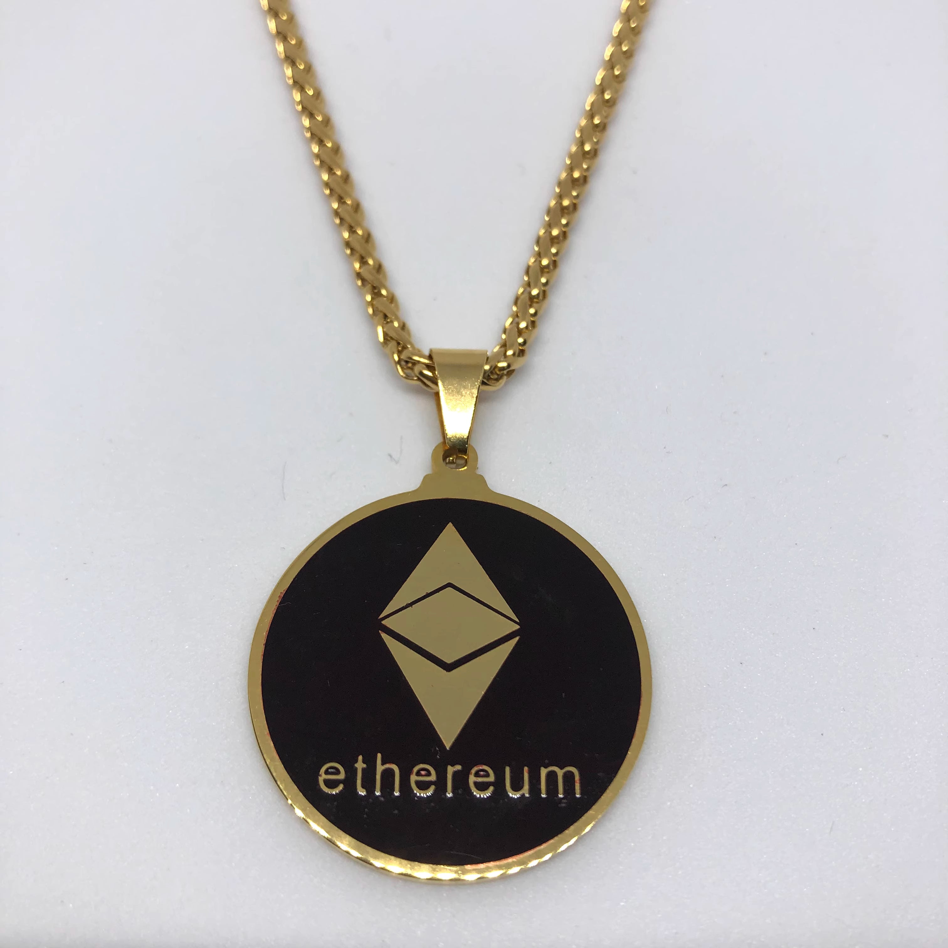 BTC ETH HODL FLIP Necklace
