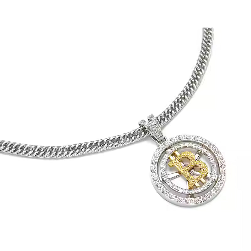 Lucky charm BTC necklace