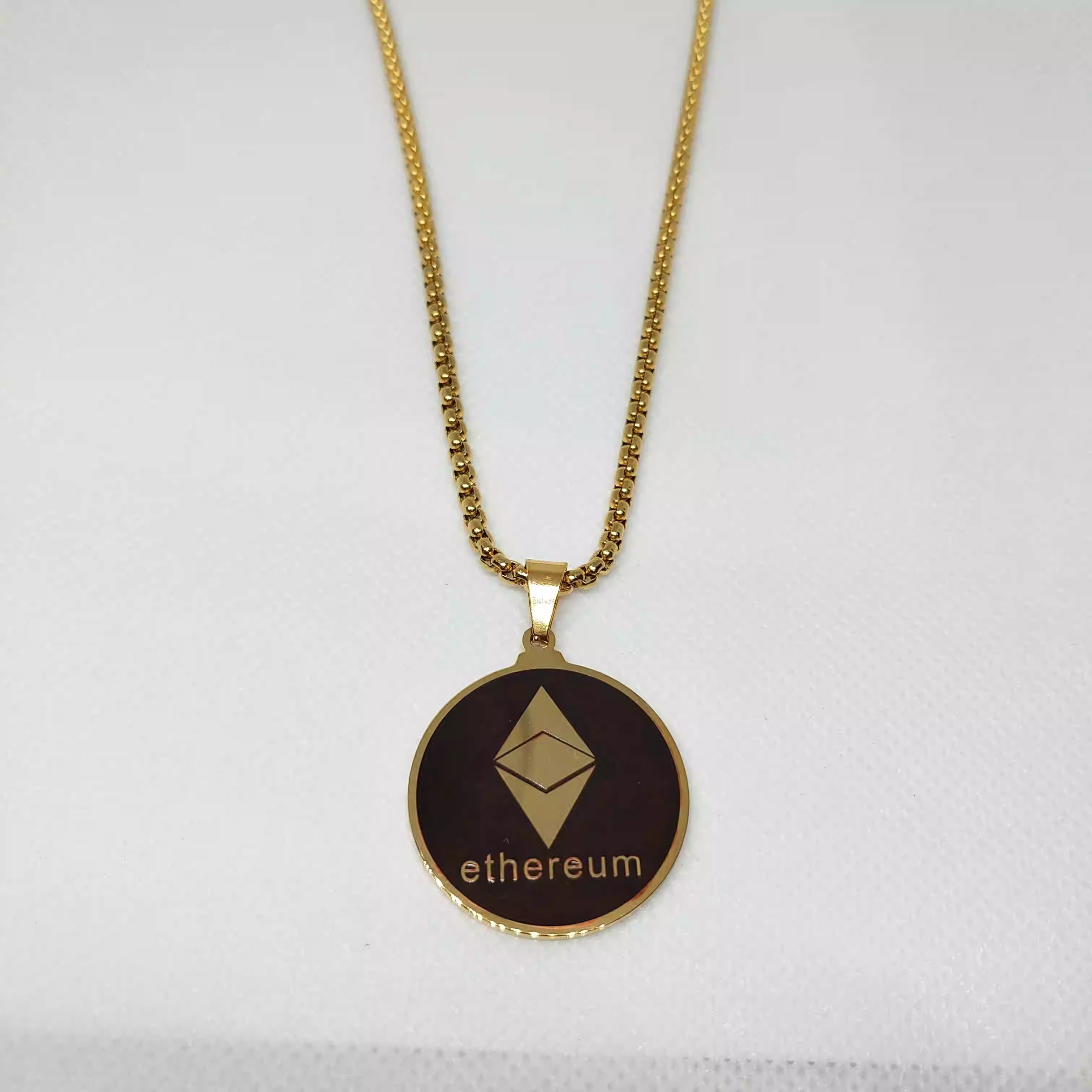 BTC ETH HODL FLIP Necklace
