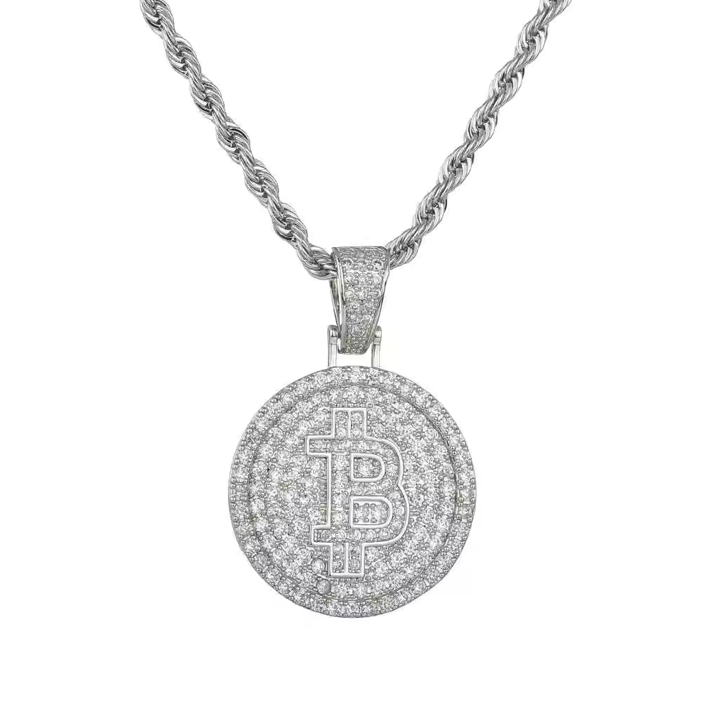 Bitcoin Fashion Sweater Necklace